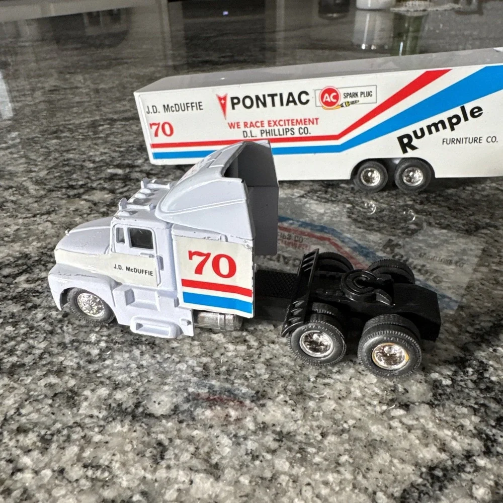 American Racing 1991 Scene #6 J. D. McDuffie Pontiac Mack Transporter Pontiac